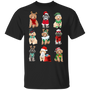 Poodle Christmas Gift Santa Hat Xmas Shirt Good Idea Gift For Dog Lovers