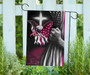 Breast Cancer Flag Eagle Faith Christian Cross Flag Family Presents For Outdoor Decoration