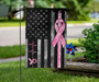 Pink Ribbon American Flag Breast Cancer Awareness Flag Welcome Home Motivational Gifts Decor