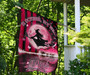 In October, We Wear Pink Flag Witch Halloween Moon Yard Holiday Flags Gift Ideas For Friends