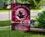 In October, We Wear Pink Flag Witch Halloween Moon Yard Holiday Flags Gift Ideas For Friends