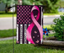 Breast Cancer Awareness Flag Pink Ribbon With Butterflies Front Yard Decor For Parents