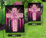 Floral Cross Faith Ribbon American Flag Breast Cancer Awareness Products Christian Gifts