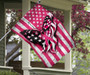 Butterfly Pink Ribbons American Flag Breast Cancer Awareness Merchandise Welcome Home Decor