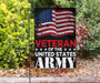 Old Retro Veteran Of The United States Army Flag Decor Veteran Holiday Gift For Army Veterans