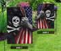 Jolly Roger Pirate Flag Inside American Flag Halloween Ornaments For Outdoor Decorations