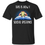 Turtle This Is How I Social Distance T-Shirt Funny Shirt Saying Cute X'mas Gift For Kids