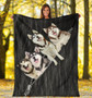 Smiling Husky Blanket Gifts For Dog Owner