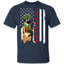 Dog Thank You Veterans United States Flag T-Shirt Gift For Soldiers