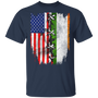 American Flag And Ireland's Flag Shirts Fourth Of July T-Shirts