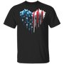 Dachshund United States Flag T-Shirt Best Gift For Patriots