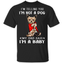 Yorkshire I'm Telling You I'm Not a Dog T-Shirt Tattoos I Love Dad, Birthday Gifts For Dad