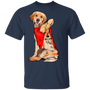 Golden Retriever Tattoo I Love Mom Cute Dog Shirt Mother's Day Gift