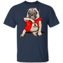 Pug Tattoo I Love Mom Cute Dog Shirt Mother's Day Gift