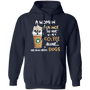 A Woman Cannot Survive - Husky Hoodie Slogan Coffee Alone