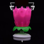 Lotus Flower Birthday Music Singing Candles