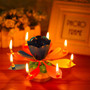 Lotus Flower Birthday Music Singing Candles
