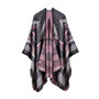 Fall Retro Stripes Poncho