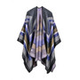 Fall Retro Stripes Poncho