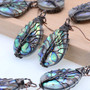 Sea Abalone Shell Earrings/Pendant Necklace