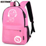 School Backpack Anime Luminous with USB Charger