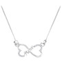 Diamond Pendant Necklace |  Sterling Silver Womens Round Diamond Mom Heart Pendant Necklace 1/12 Cttw |  Splendid Jewellery