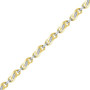 Bracelets |  10kt Yellow Gold Womens Round Diamond Fashion Link Bracelet 1/4 Cttw |  Splendid Jewellery