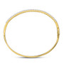 Bracelets |  14kt Yellow Gold Womens Round Diamond Bangle Bracelet 1 Cttw |  Splendid Jewellery