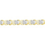 Bracelets |  10kt Yellow Gold Womens Round Diamond X Link Fashion Bracelet 1 Cttw |  Splendid Jewellery
