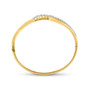 Bracelets |  14kt Yellow Gold Womens Round Diamond Graduated Journey Bangle Bracelet 1 Cttw |  Splendid Jewellery