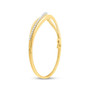 Bracelets |  14kt Yellow Gold Womens Round Diamond Graduated Journey Bangle Bracelet 1 Cttw |  Splendid Jewellery