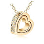 Tantalizing Heart Pendant Necklace With Czech Crystals - Silver Jewellery for Women