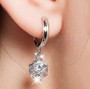 Fascinating Stud Earrings With Cubic Zirconia- Silver Jewellery - Gift for Her - Buy Now