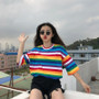 Striped Rainbow Short Sleeve T-shirt