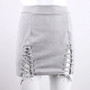 Suede Mini Lace Up Skirt