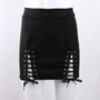 Suede Mini Lace Up Skirt