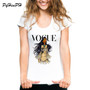 VOGUE Punk Princess Printed T Shirt 2018 Summer Style Fashion Women T-Shirt  funny Harajuku short sleeve casual tees lovrly tops