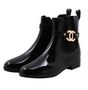 Black Ankle Rain Boot