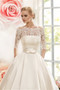 Lace Wedding Dresses Satin Half Sleeves Bridal Wedding Dress Robe De Mariage vestido de casamento