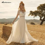 A-Line Wedding Dress Vintage Country Beach Boho Bridal Gowns Bridal Dresses