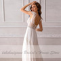 Simple Boho Wedding Dress Backless Vintage Lace Long Wedding Dresses Chiffon Bridal Gowns