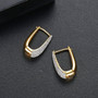 18K Gold Finish Hoops Huggie Earrings Fashion Jewelry
