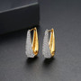 18K Gold Finish Hoops Huggie Earrings Fashion Jewelry