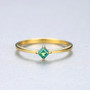 925 Sterling Silver Emerald Ring Jewelry
