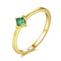 925 Sterling Silver Emerald Ring Jewelry