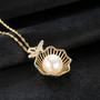 925 Sterling Silver Chains Necklace Natural Pearl Pendant