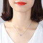 S925 Silver Jewelry Crystal Pendant Necklace