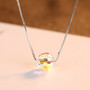 S925 Silver Jewelry Crystal Pendant Necklace