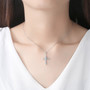 S925 Silver Chain Cross Pendant Necklace