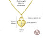 Heart of Love - 0.25 ct Tiny Pendant Pendant Necklace - Silver/Gold